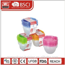 Plastic Microwave Food Container 0.89L(4pcs)